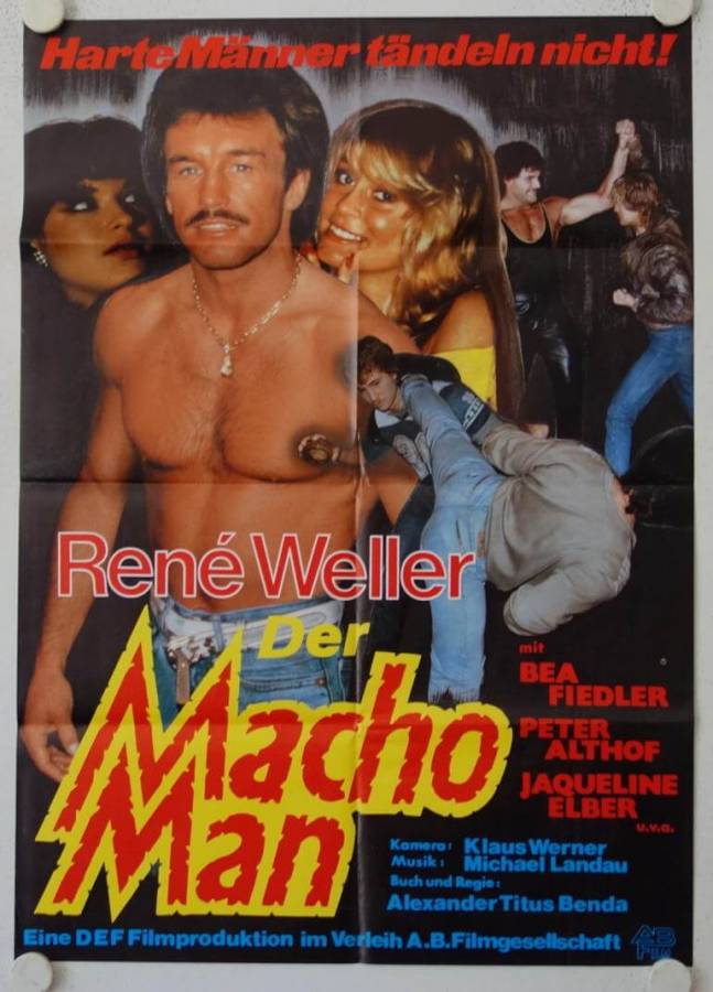 Macho Man original release german movie poster